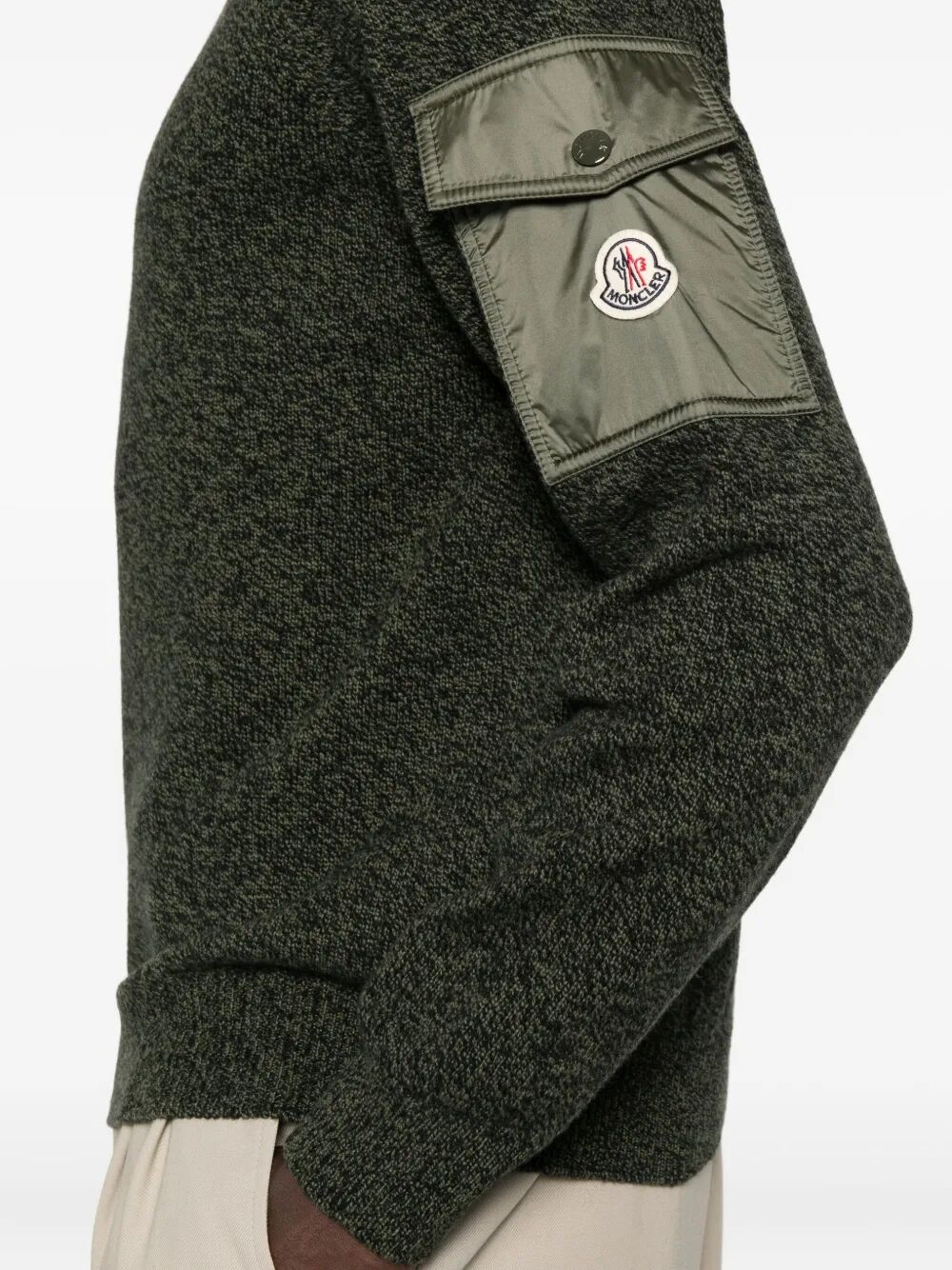 MOULINÉ WOOL AND CASHMERE JUMPER