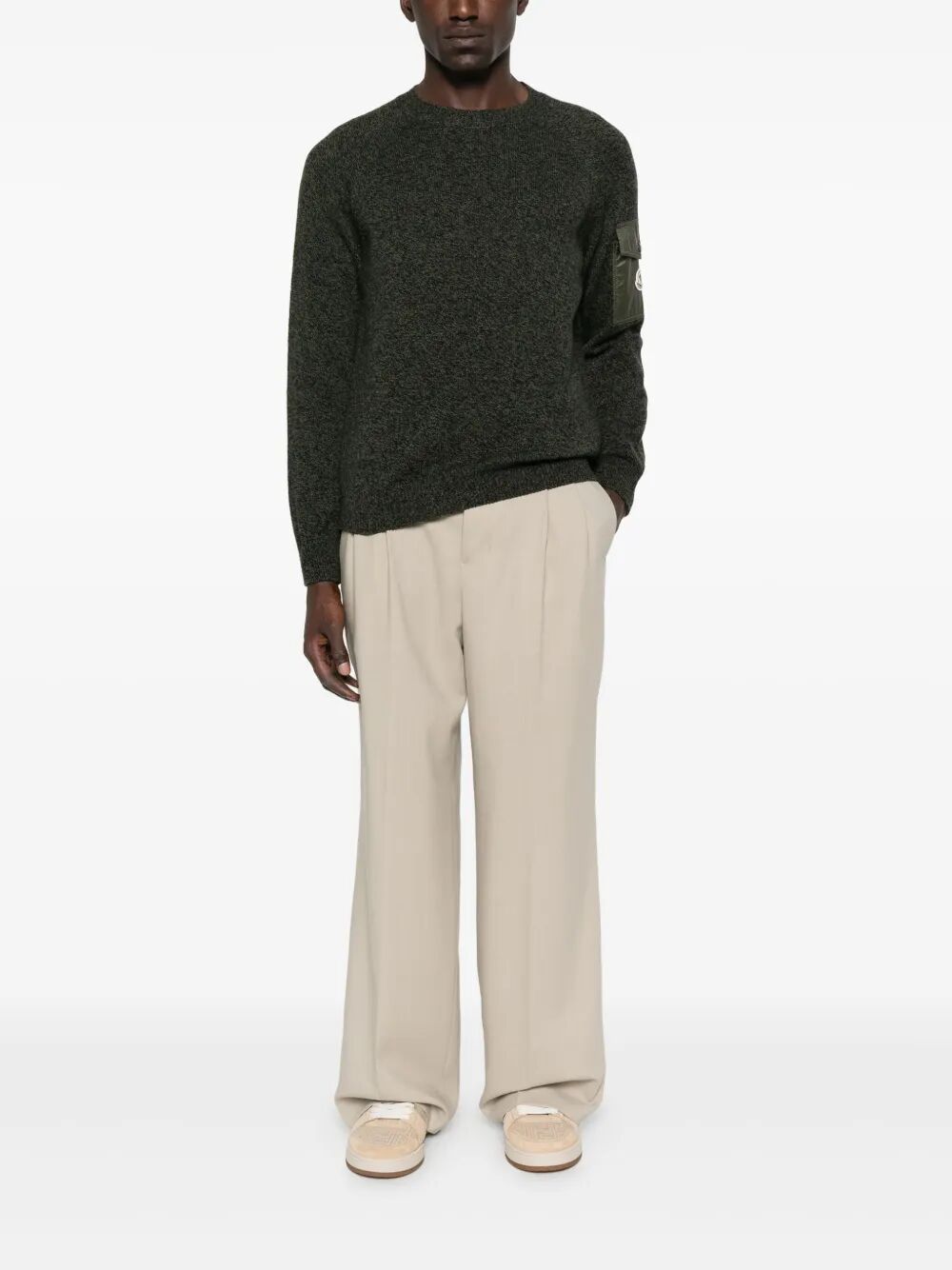 MOULINÉ WOOL AND CASHMERE JUMPER