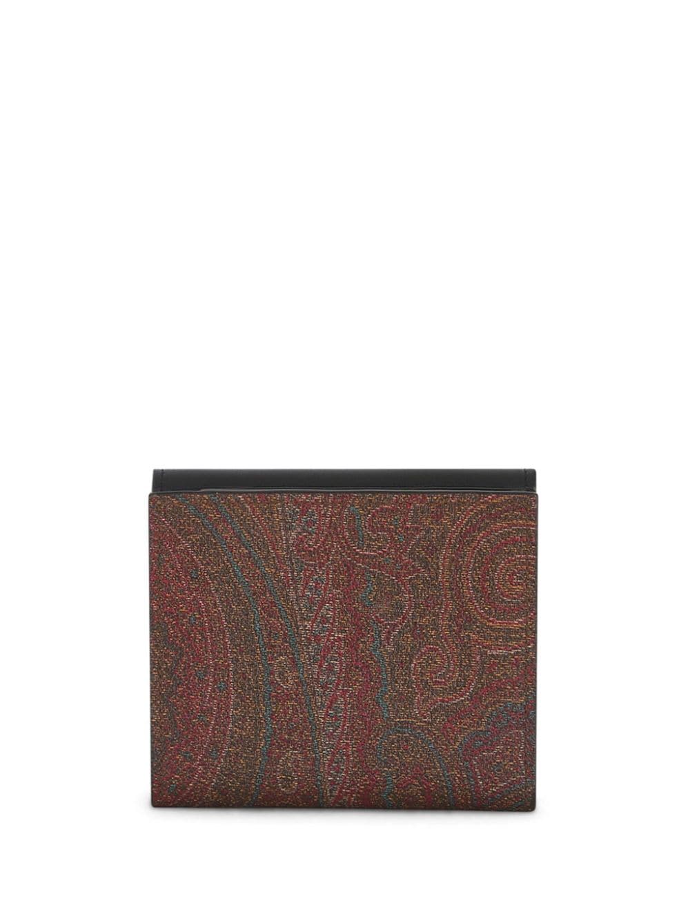 PAISLEY-JACQUARD BI-FOLD WALLET