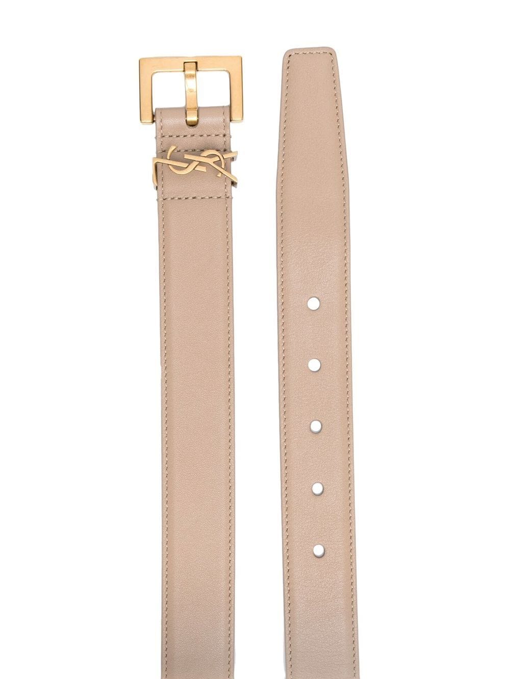 CASSANDRE BELT WITH SQUARE BUCKLE IN SMOOTH LEATHER