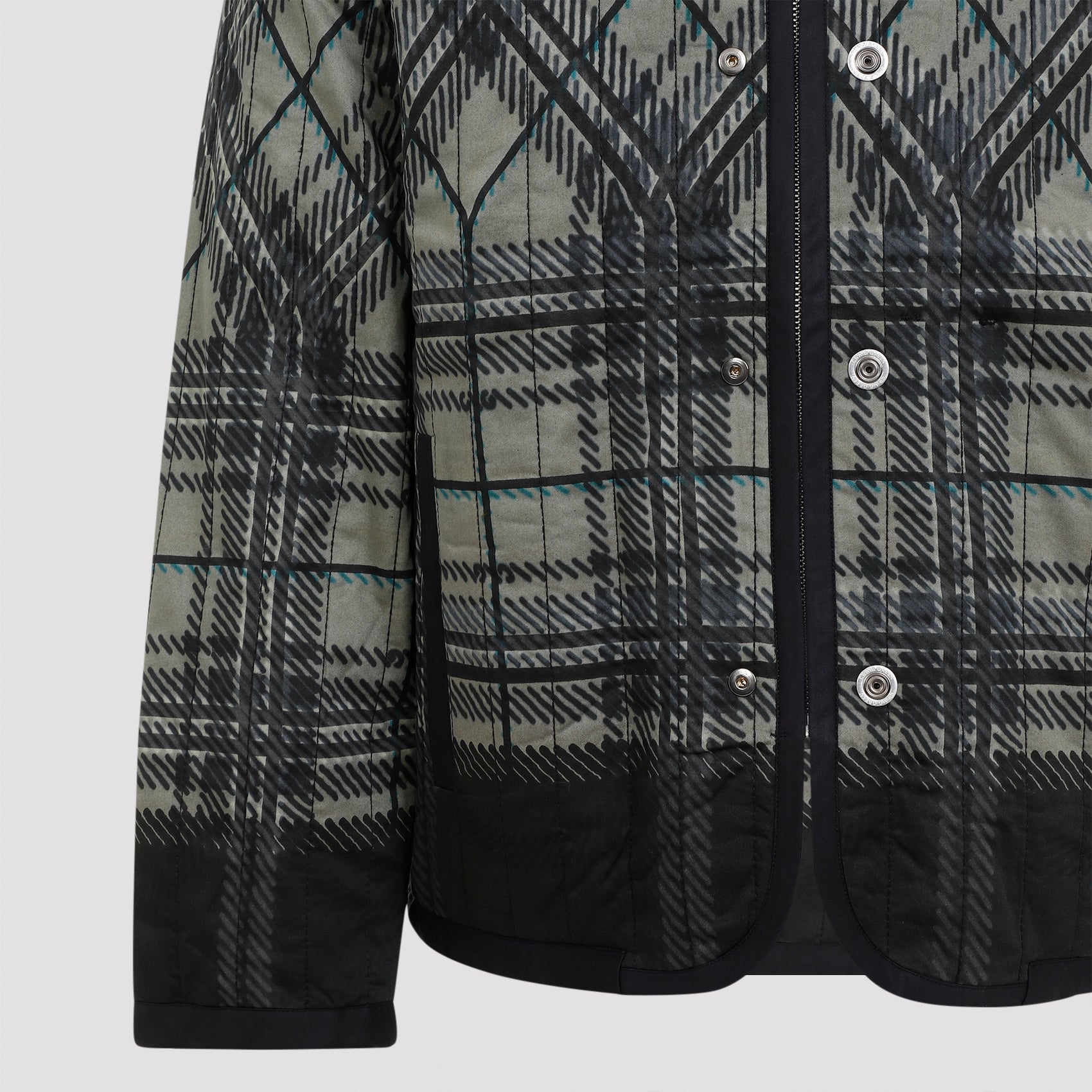 Quilted Plaid Fade Jacket