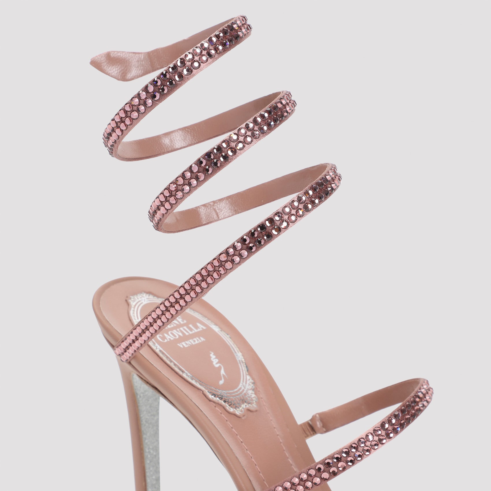 René Caovilla Snake Sandals
