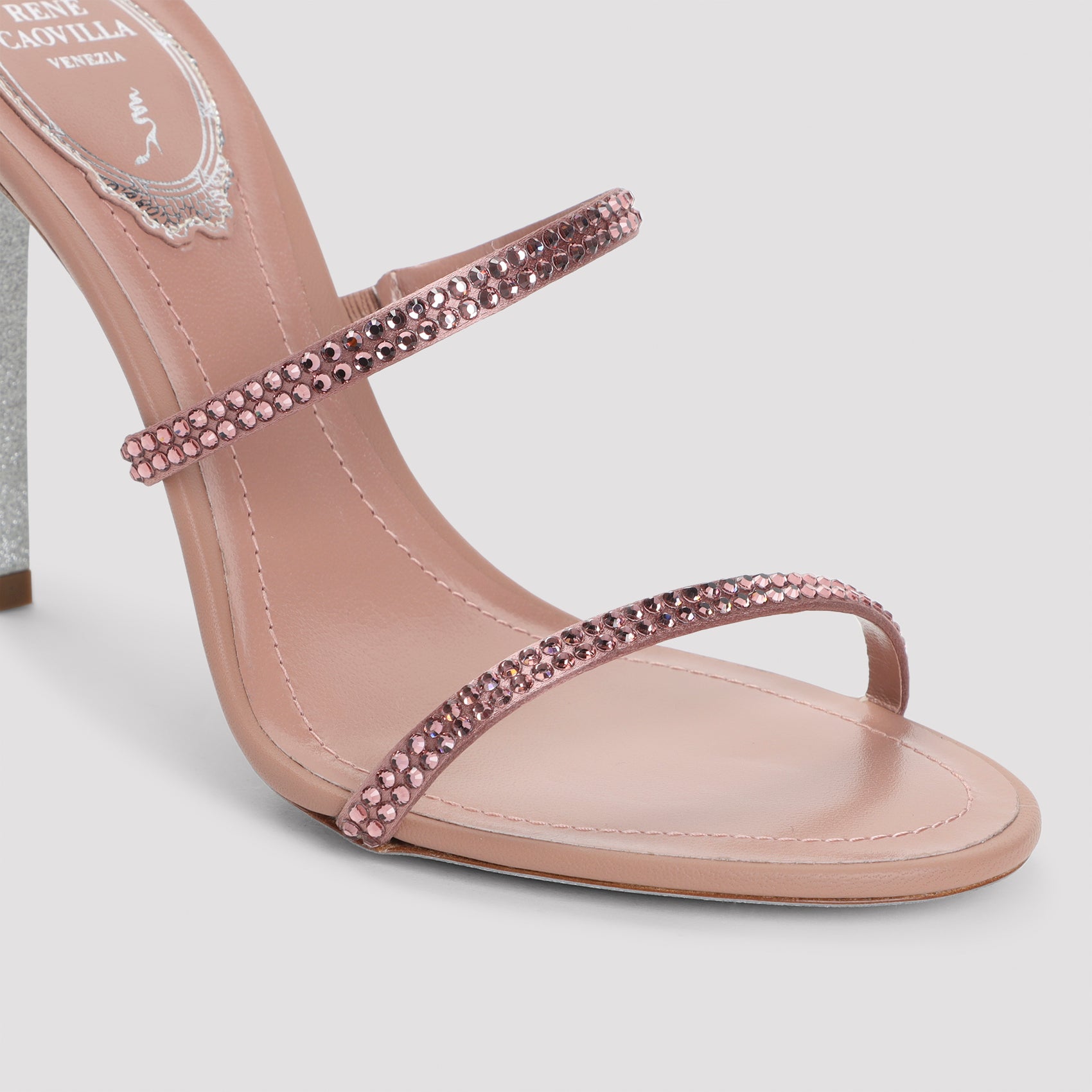 René Caovilla Snake Sandals