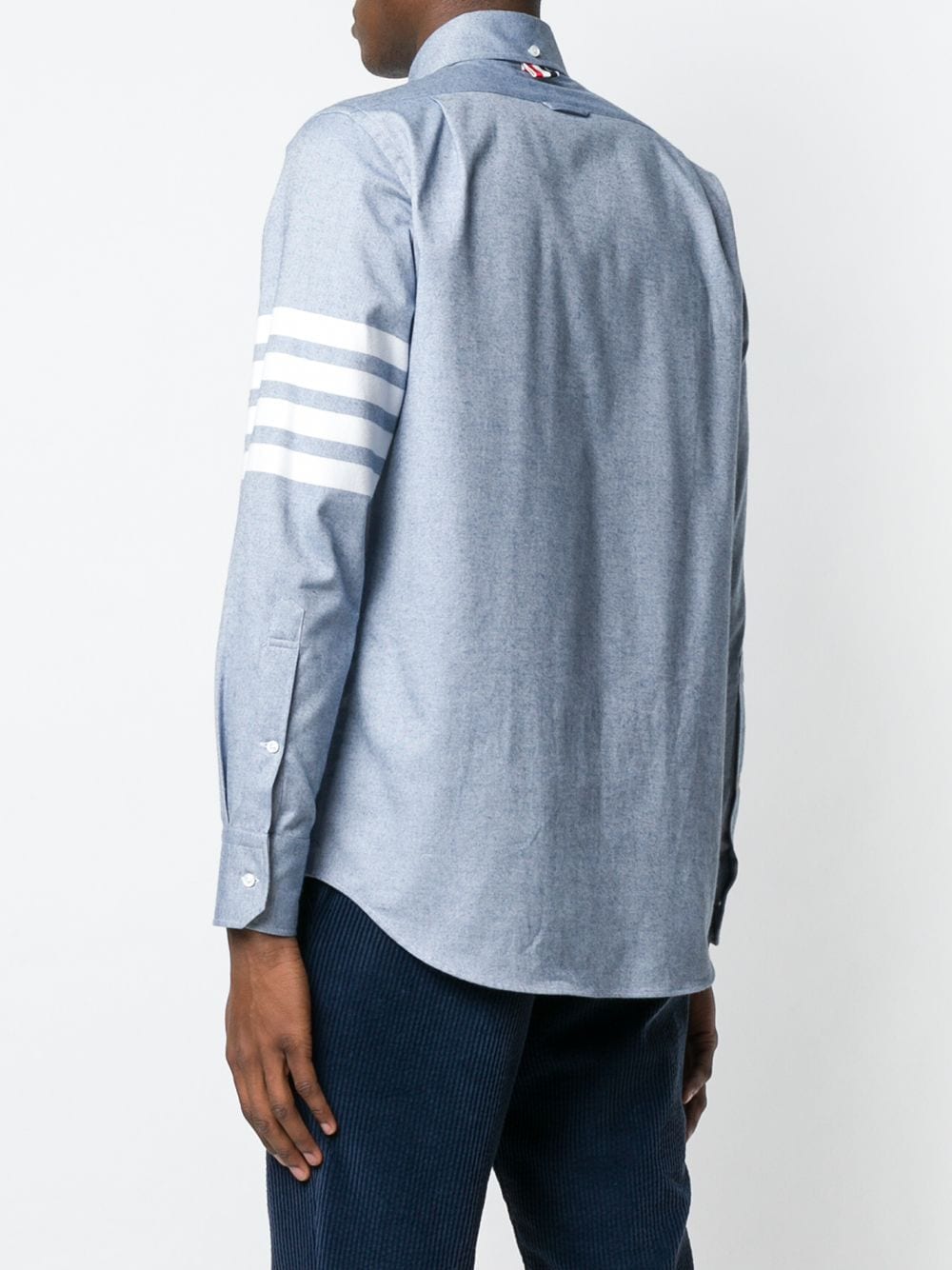 4-BAR LONG-SLEEVE COTTON SHIRT