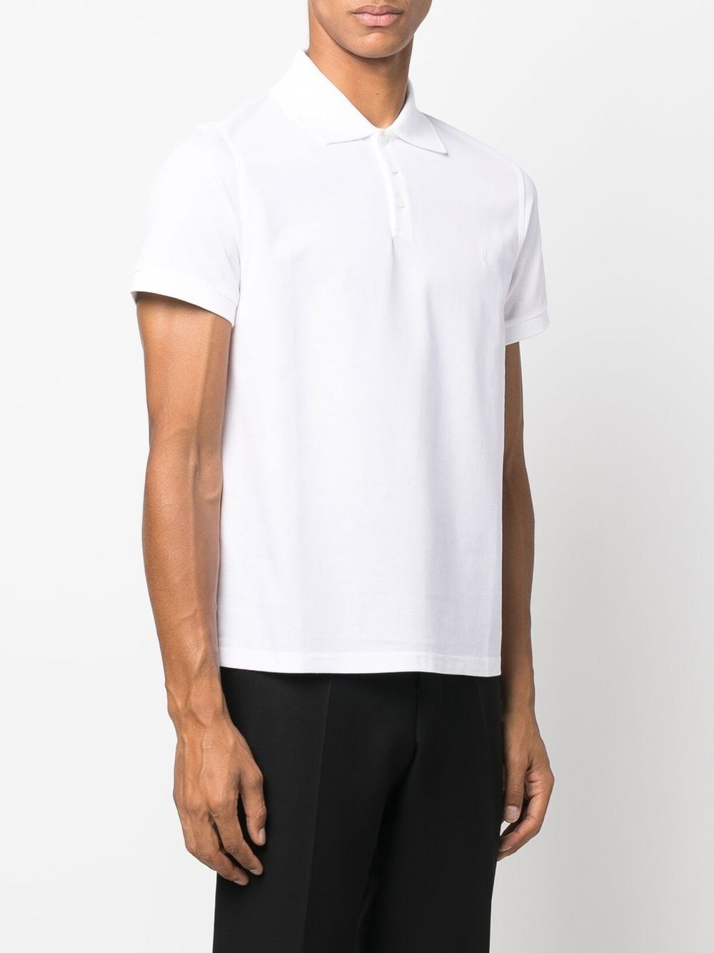 COTTON PIQUÉ CASSANDRE EMBROIDERY POLO SHIRT