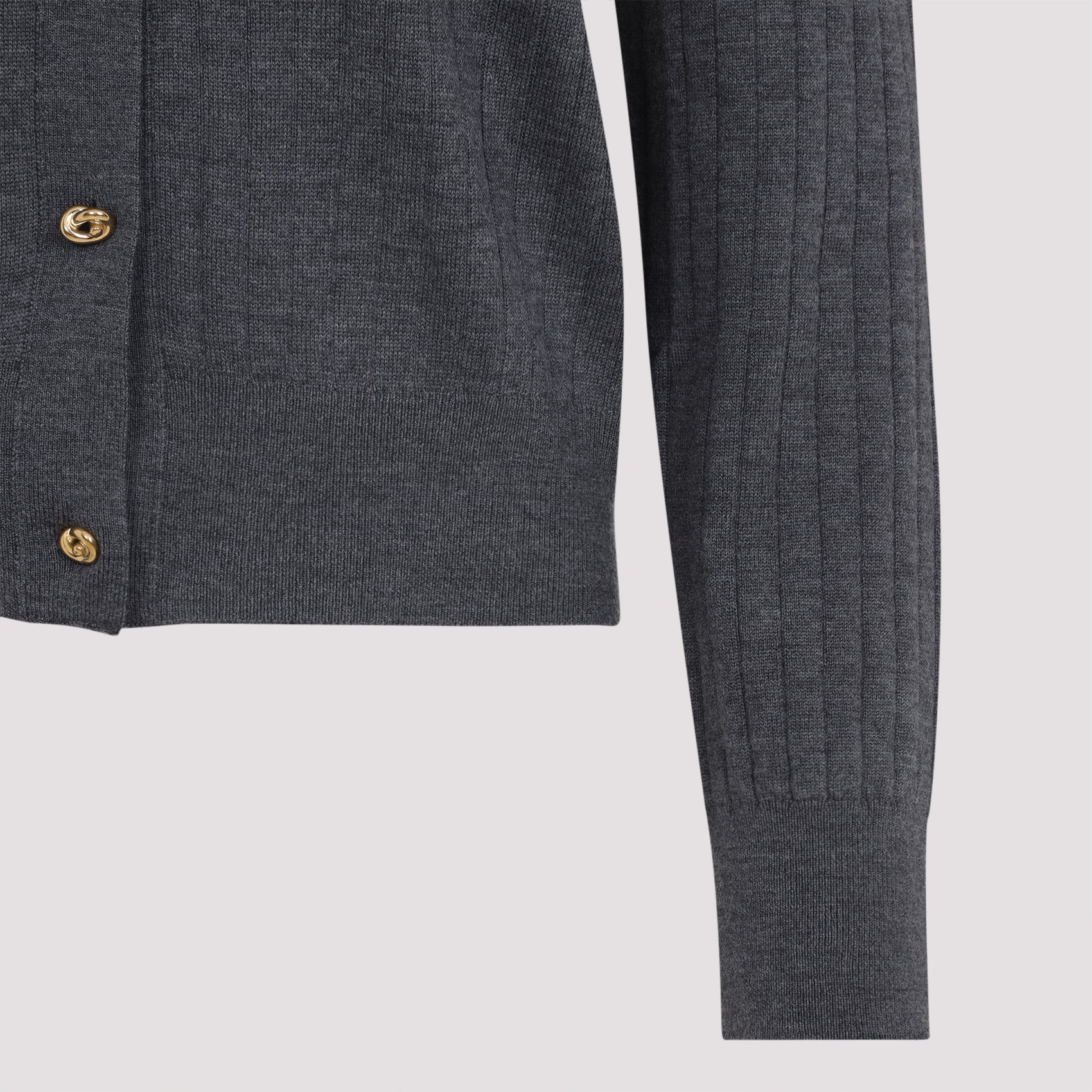 Wool Ribbed Cardigan