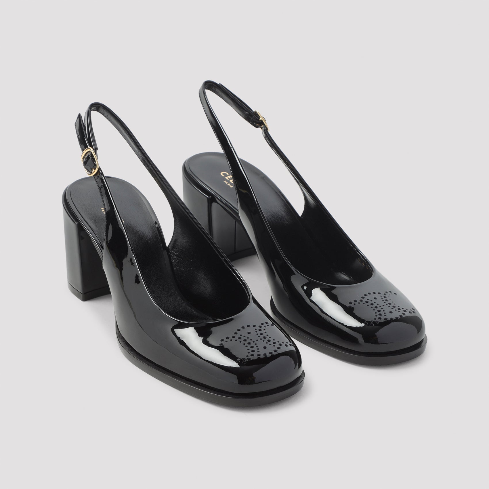 Perforated Triomphe Slingback