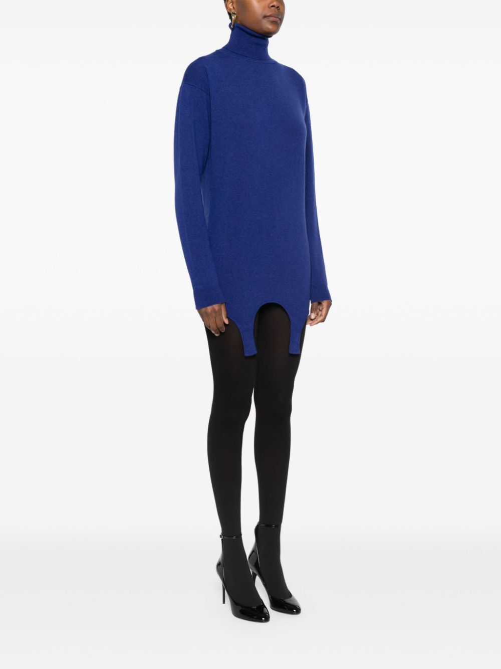TURTLENECK GARTER SWEATER