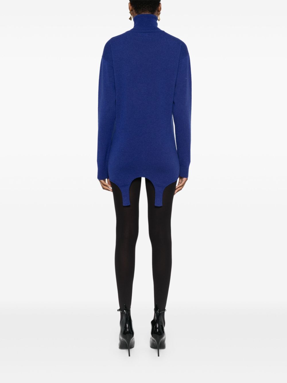 TURTLENECK GARTER SWEATER