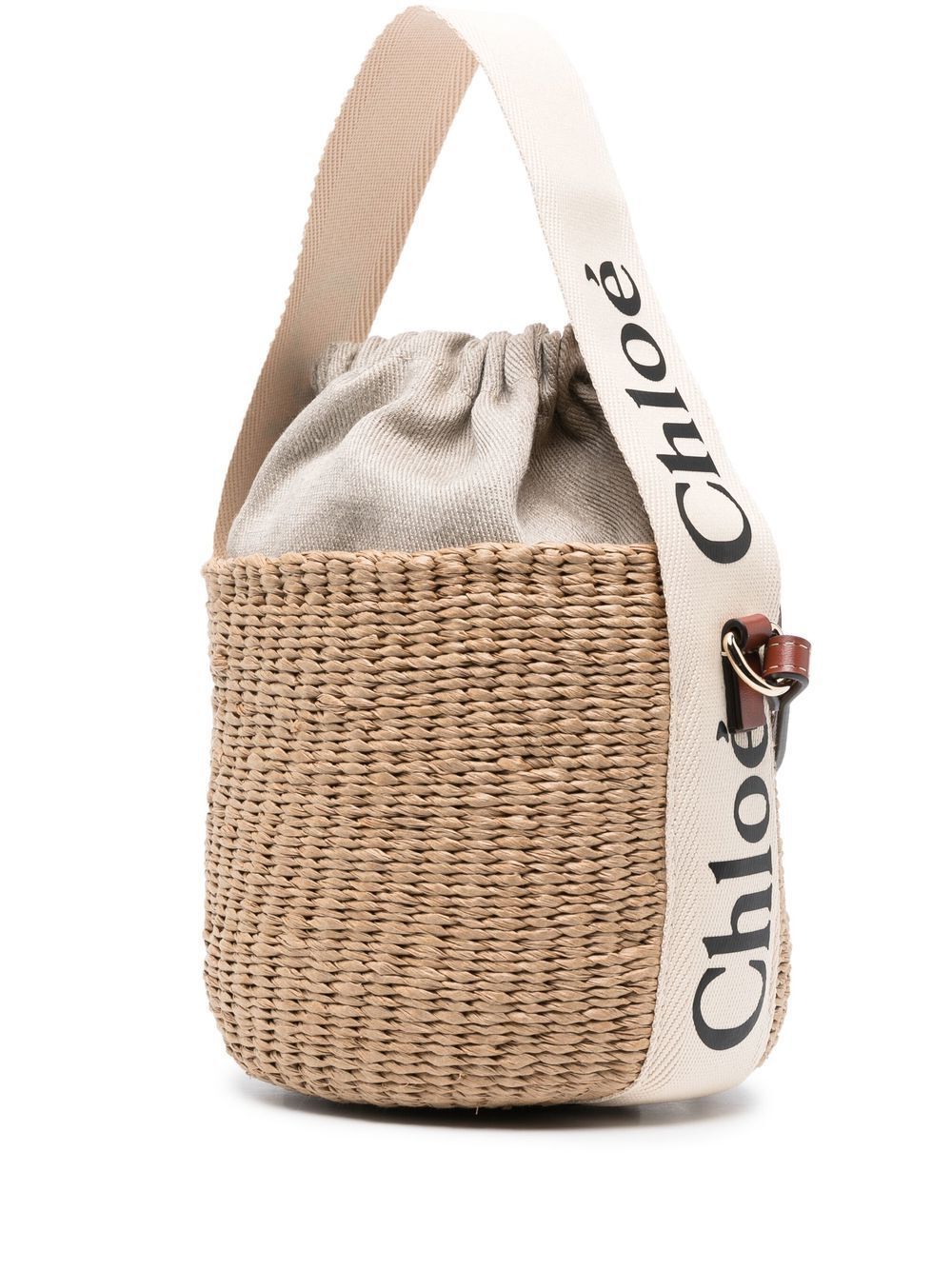 BORSA CESTO WOODY PICCOLA IN FIBRE NATURALI