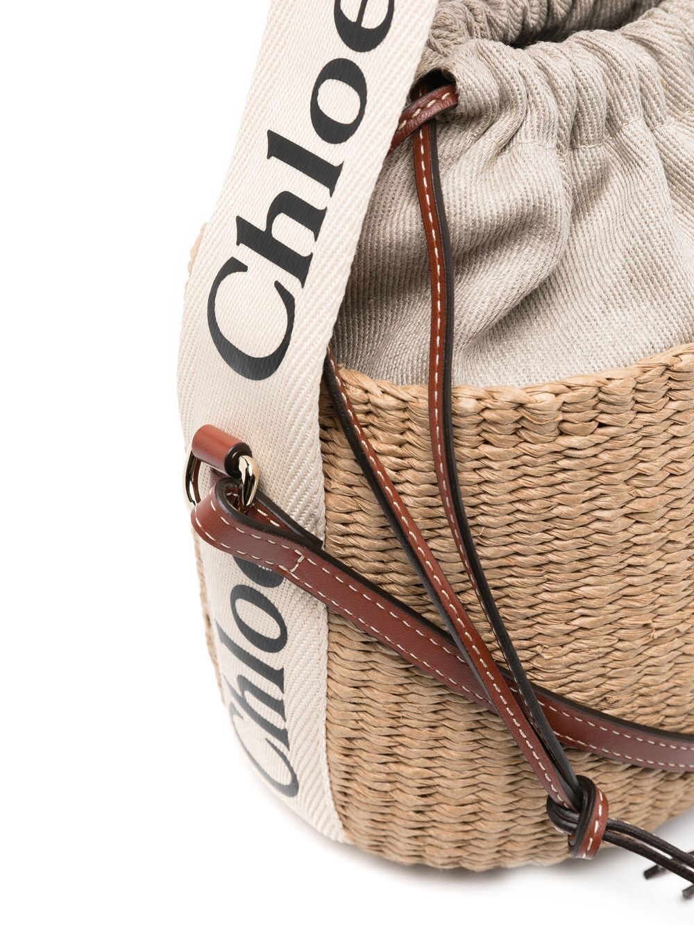 BORSA CESTO WOODY PICCOLA IN FIBRE NATURALI