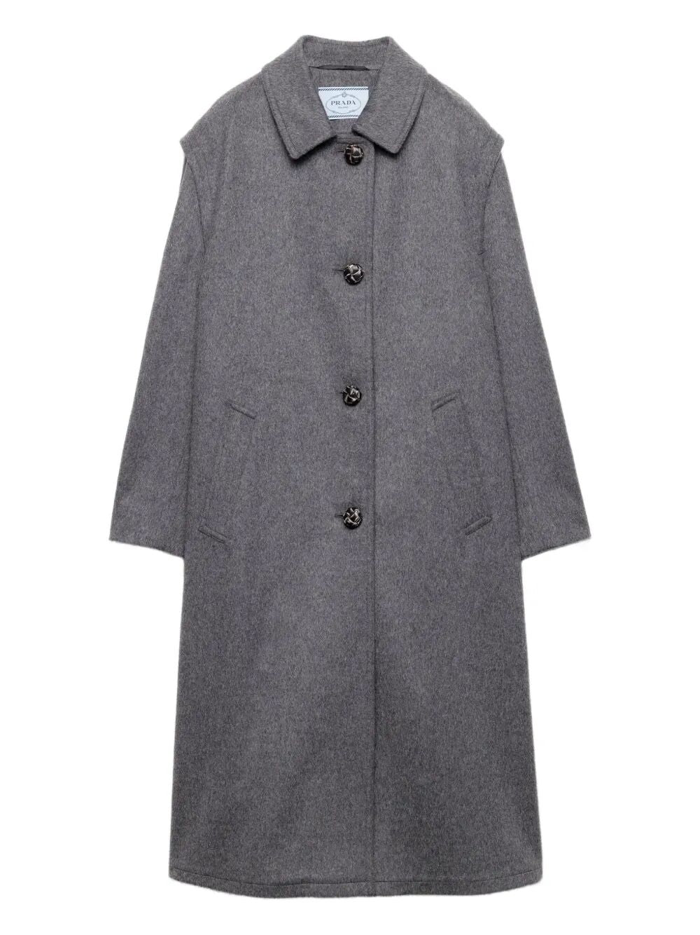 SINGLE-BREASTED LODEN WOOL COAT