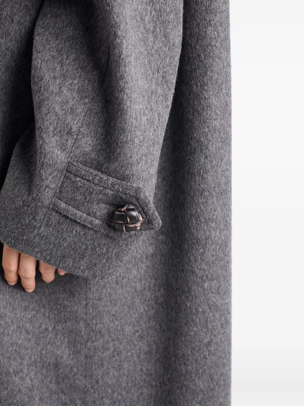 SINGLE-BREASTED LODEN WOOL COAT