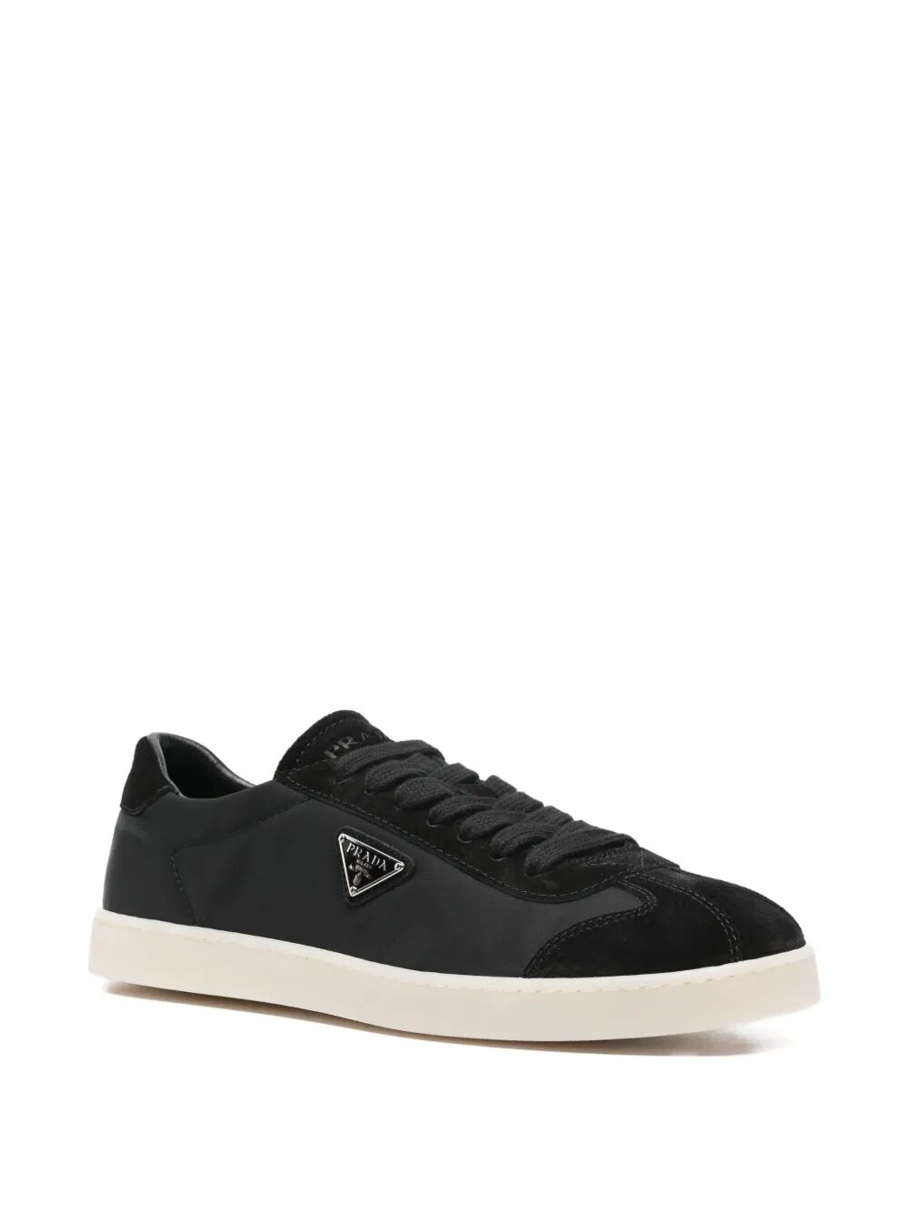 NYLON SNEAKERS WITH SUEDE INSERTS