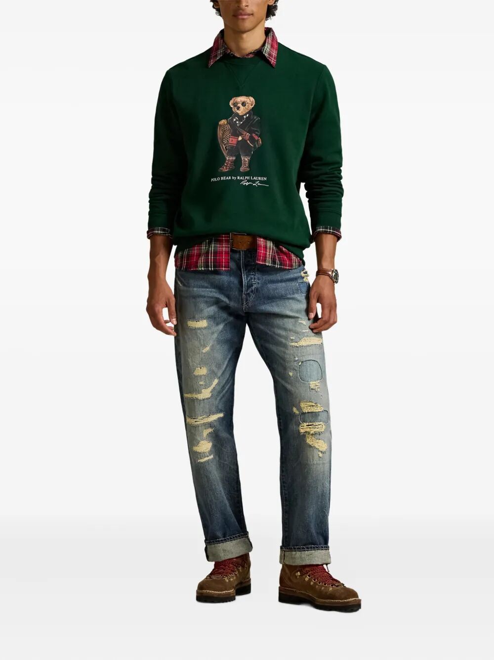 POLO BEAR FLEECE CREW NECK SWEATSHIRT