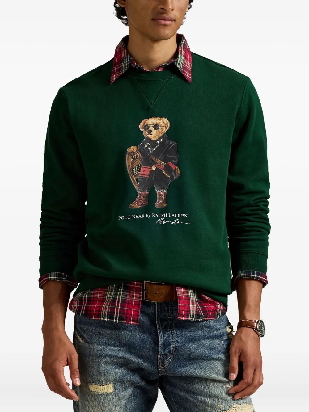 POLO BEAR FLEECE CREW NECK SWEATSHIRT