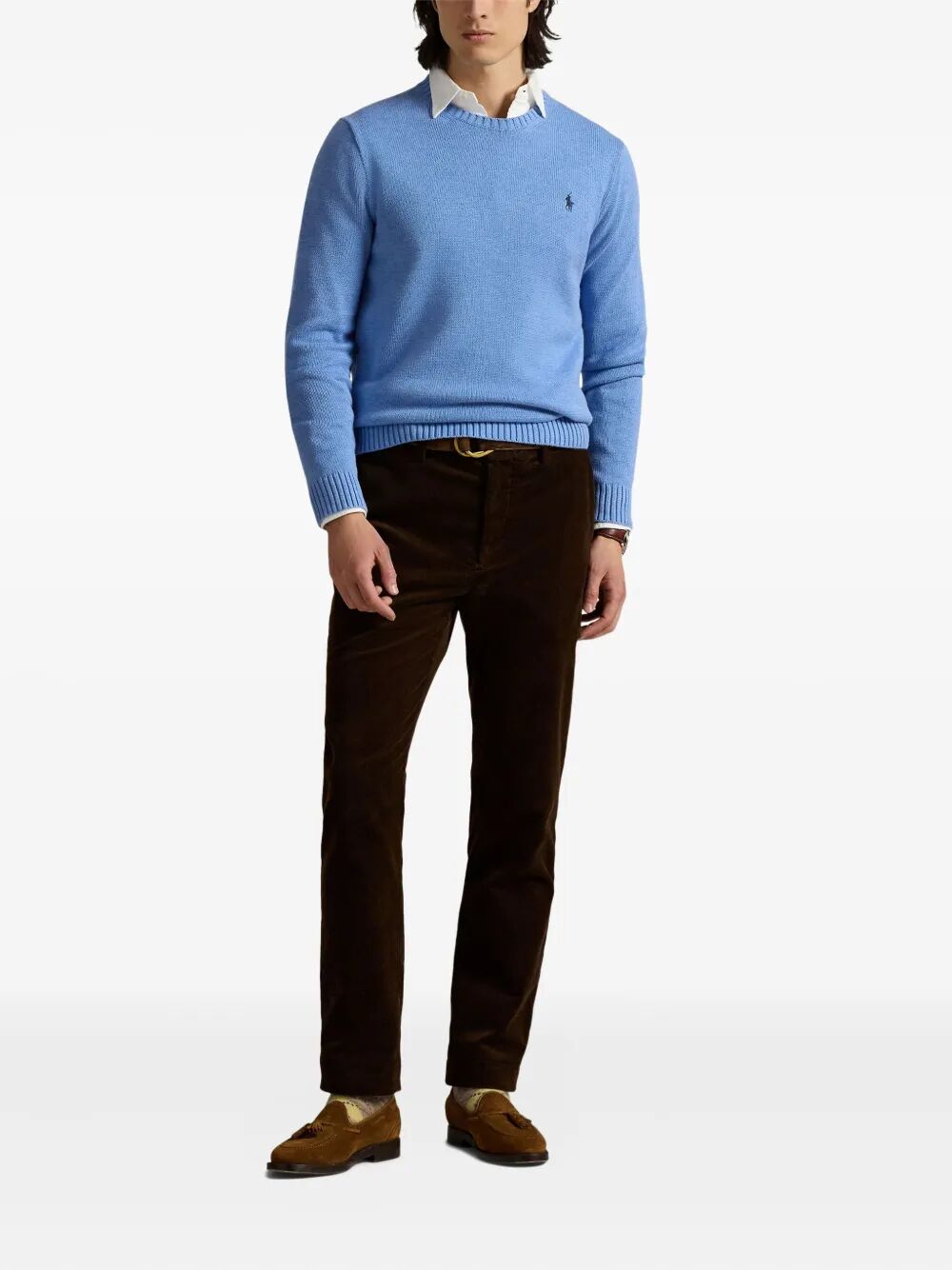 POLO PONY COTTON KNIT PULLOVER