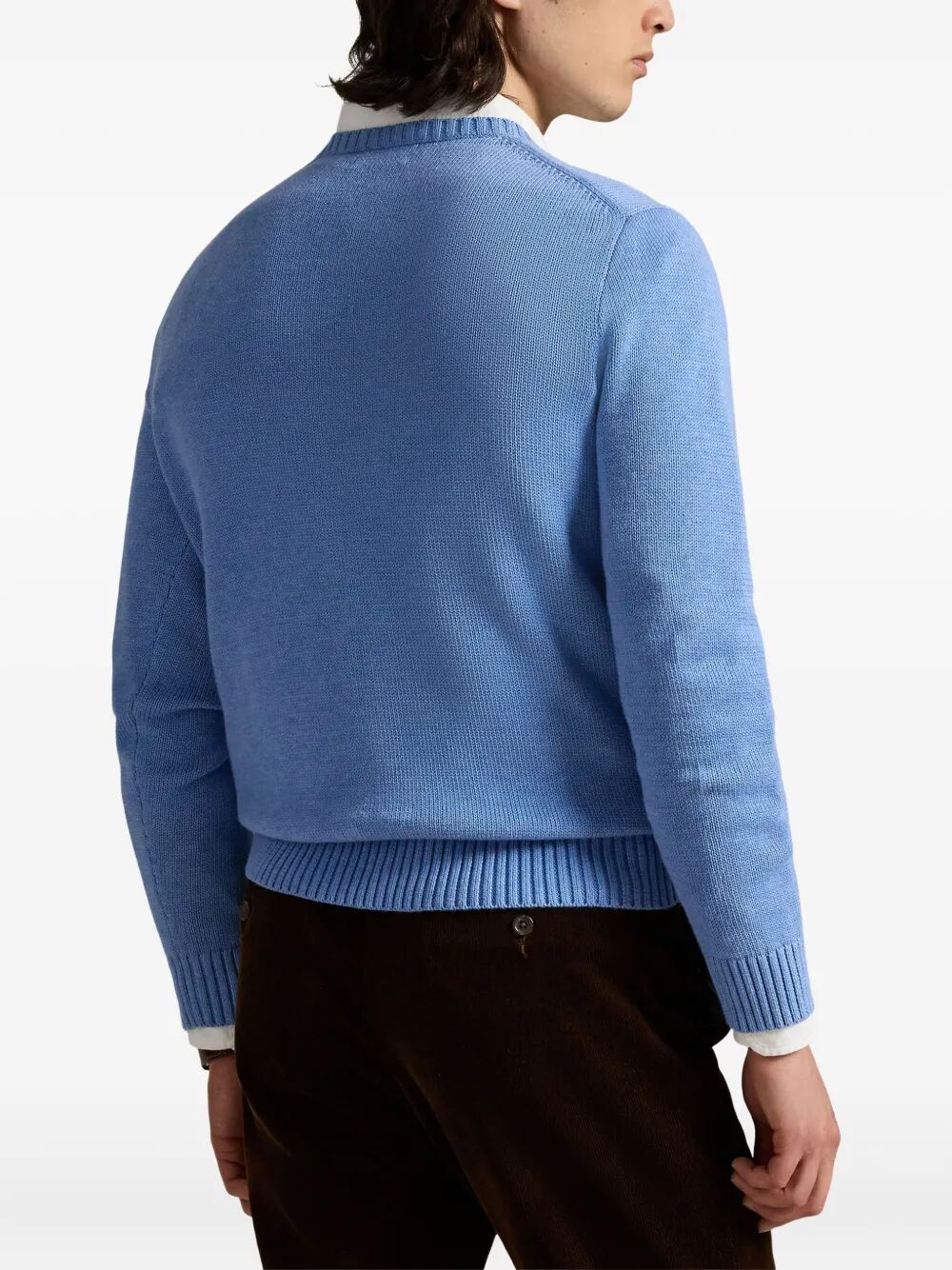POLO PONY COTTON KNIT PULLOVER