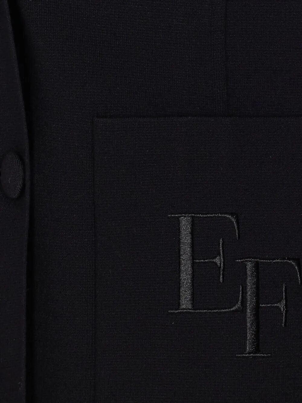 DOUBLE-BREASTED KNIT JACKET WITH EMBROIDERY