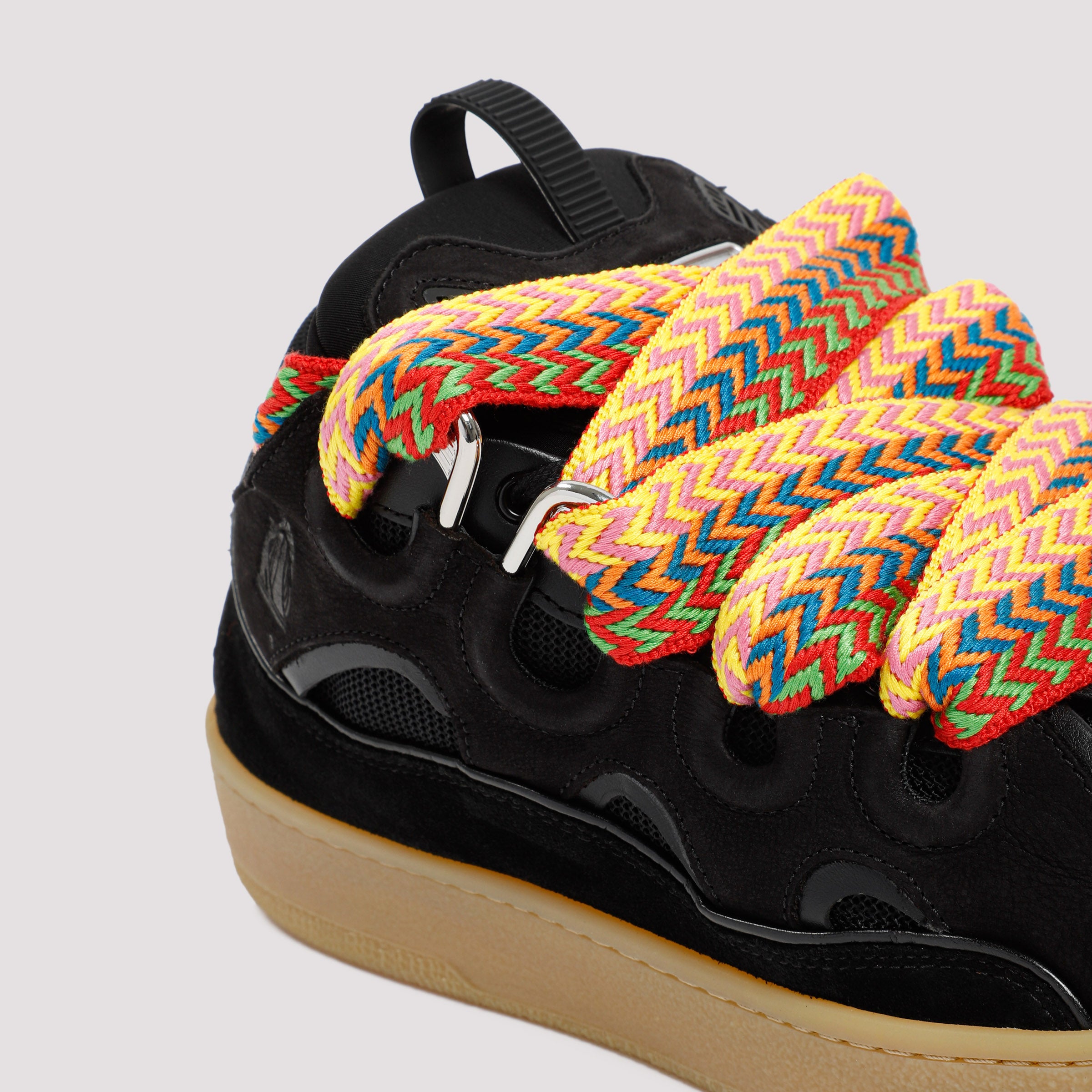 Suede Leather Curb Sneakers