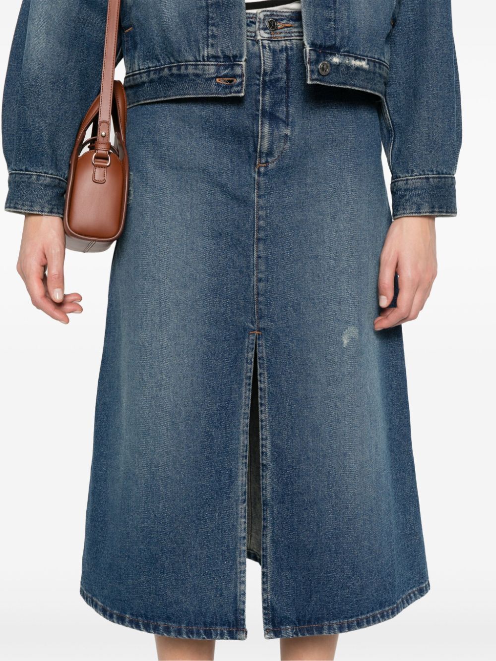 GEORGIA DENIM MIDI SKIRT