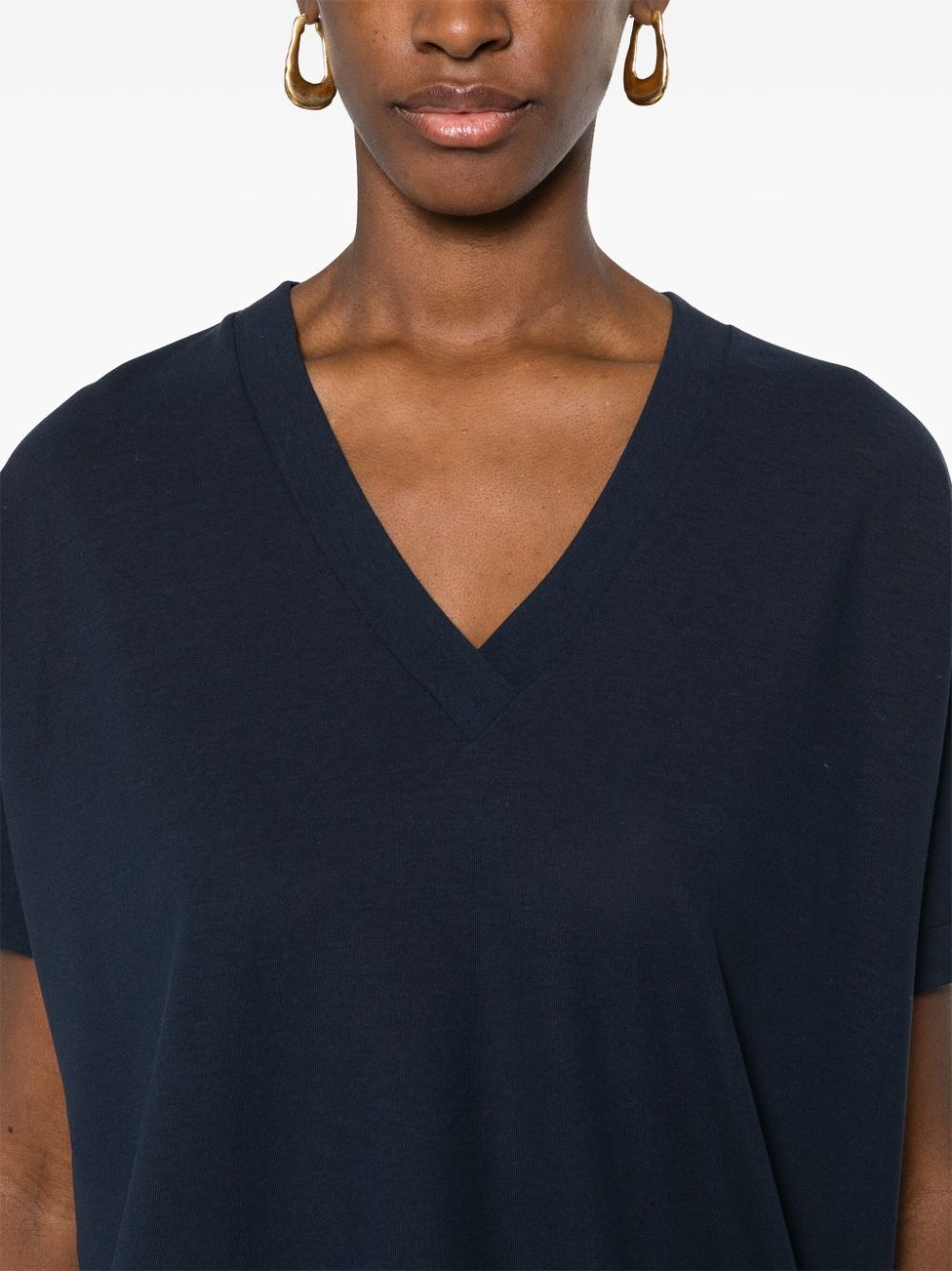 V-NECK COTTON T-SHIRT