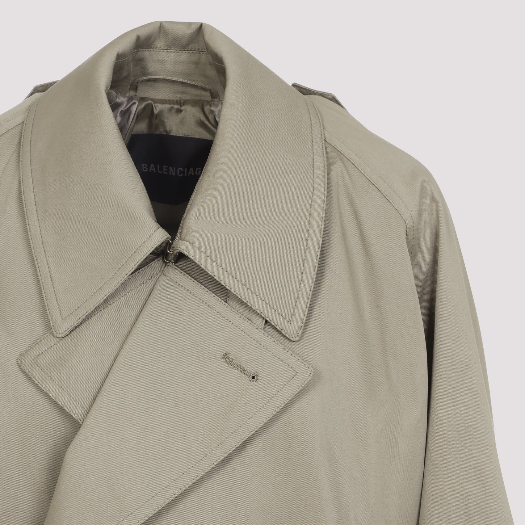 Draped Neck Trench
