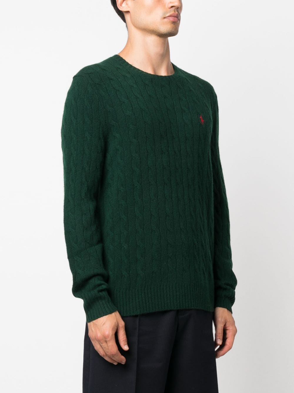 CABLE-KNIT WOOL-CASHMERE JUMPER