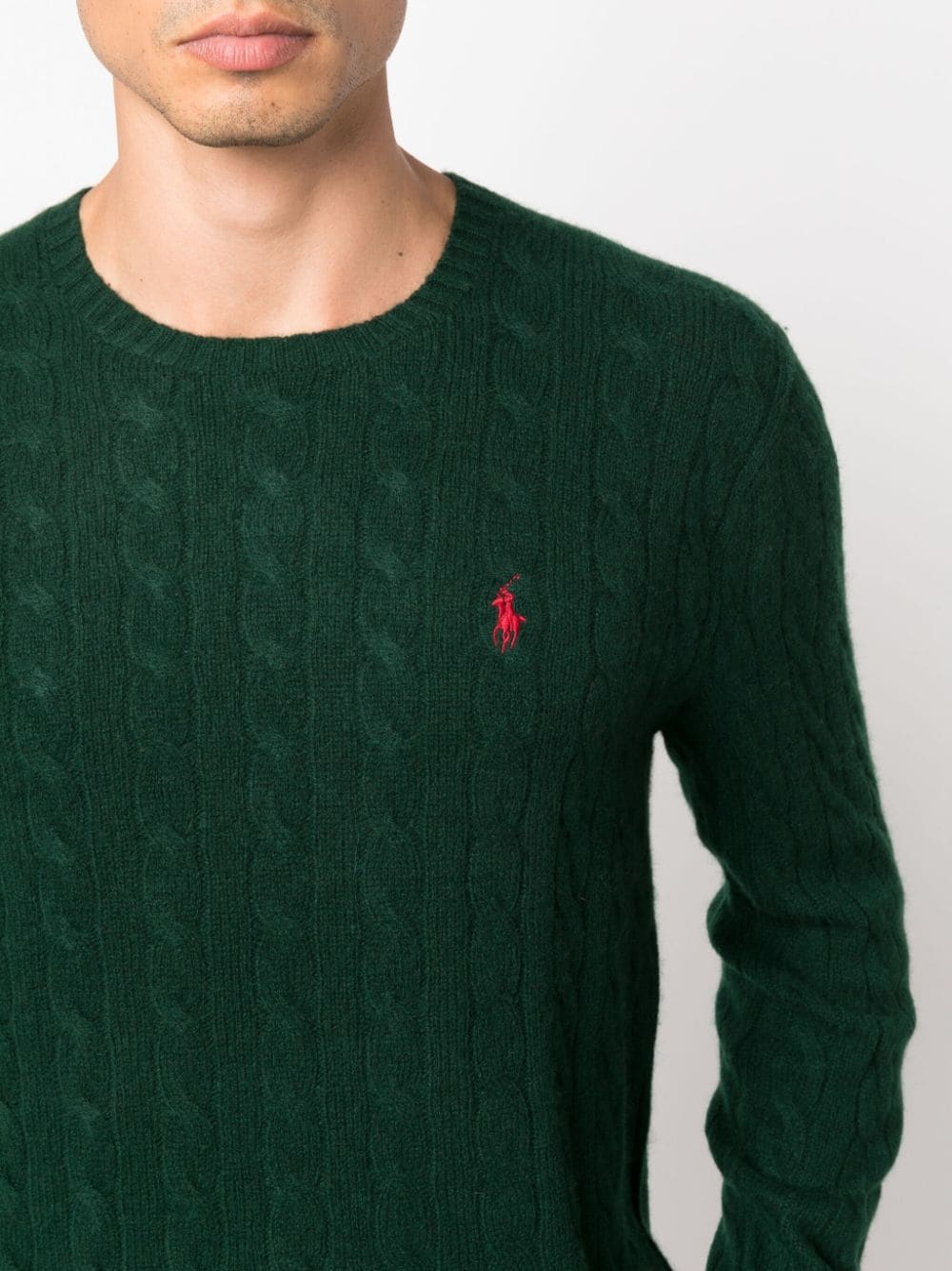 CABLE-KNIT WOOL-CASHMERE JUMPER
