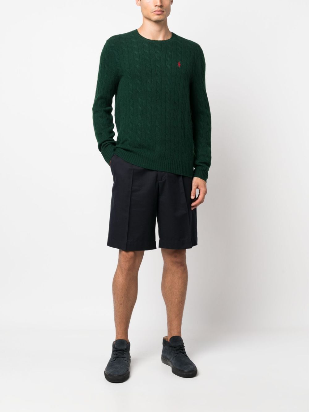 CABLE-KNIT WOOL-CASHMERE JUMPER