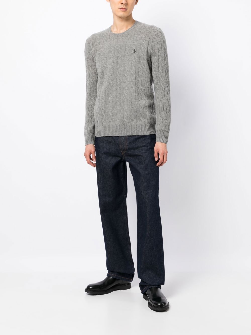 CABLE-KNIT WOOL-CASHMERE JUMPER