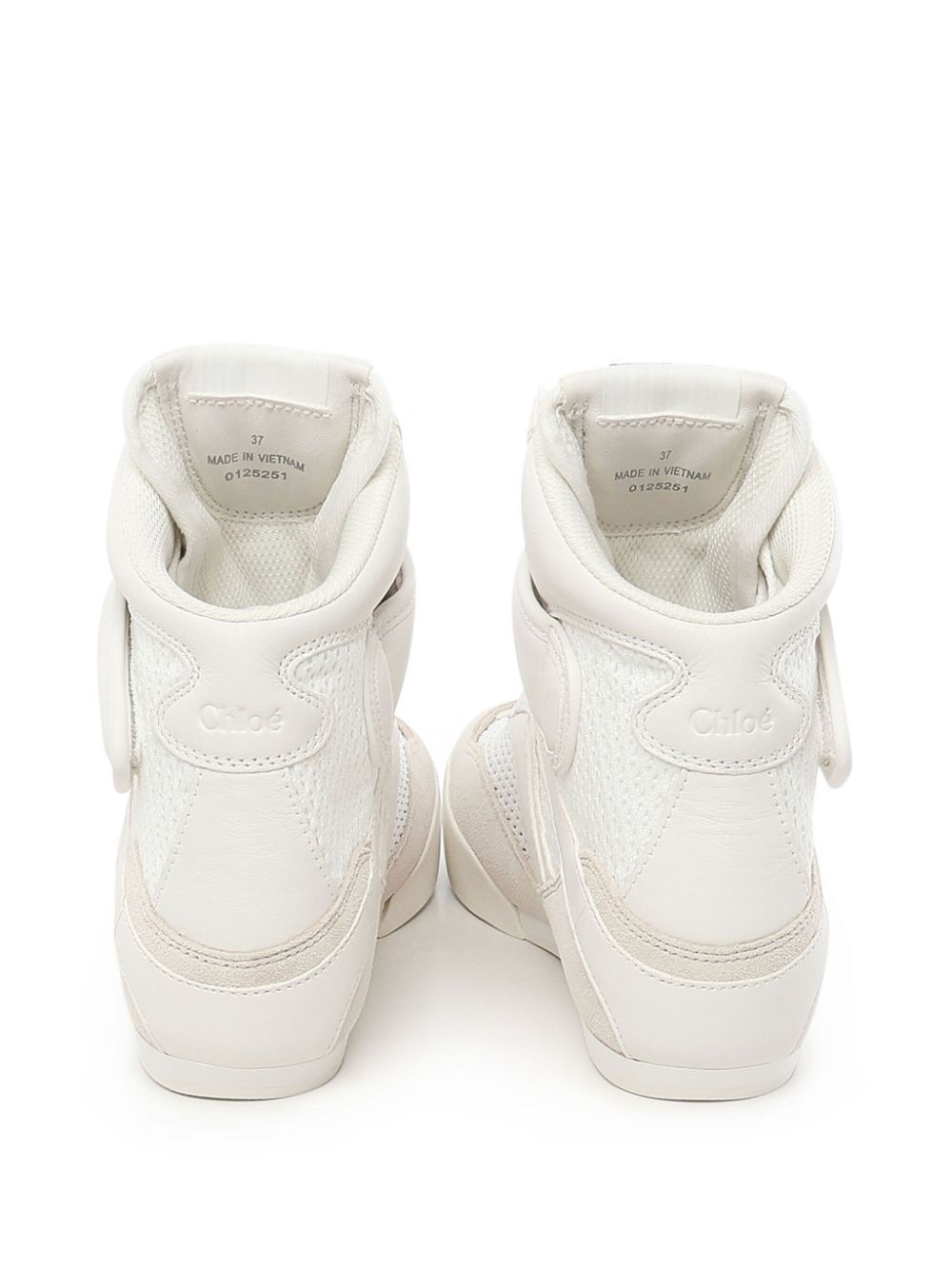 MESH AND SUEDE KICK HIGH-TOP SNEAKERS