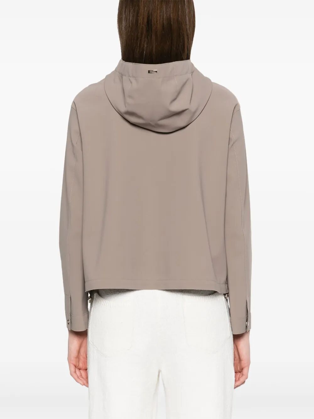 FIRST-ACT ZIP-UP HOODED SHORT JACKET