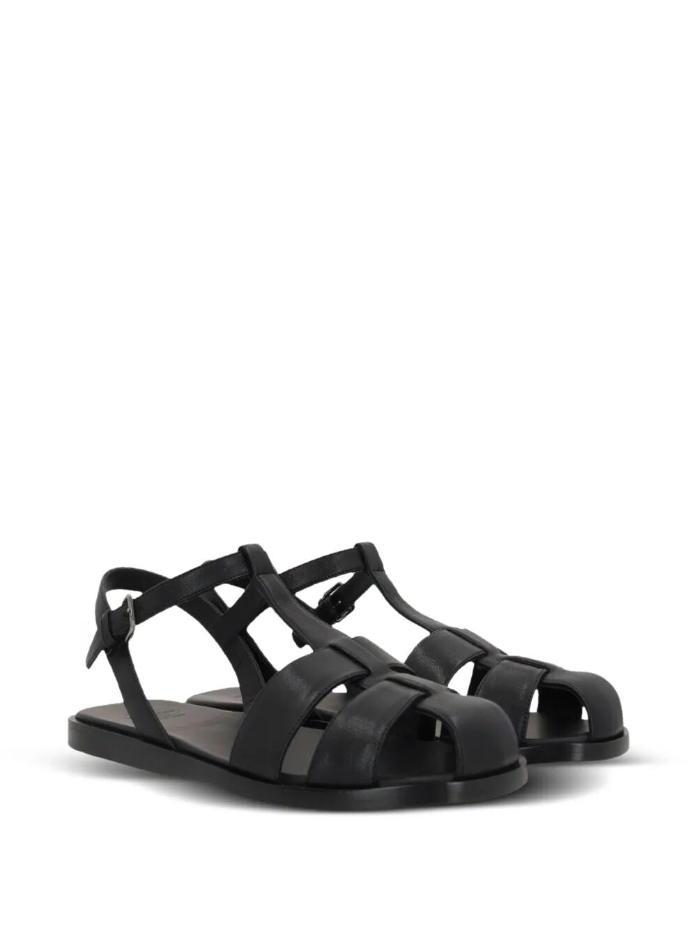 ODYSSEY NAPPA LEATHER T-STRAP SANDALS