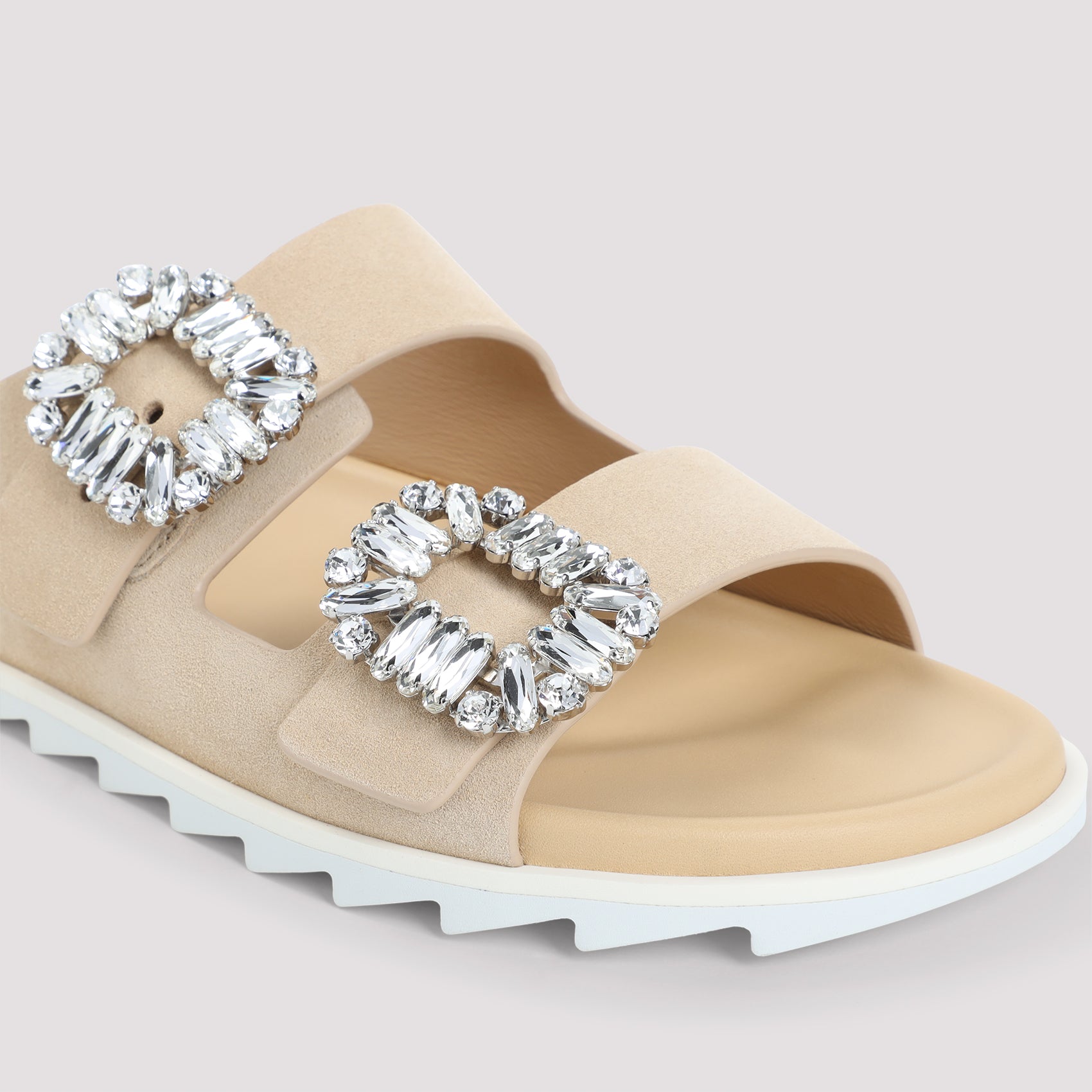 Slidy Strass Buckle Sandals