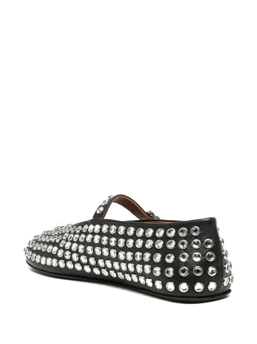 BALLERINE IN PELLE DI AGNELLO CON STRASS