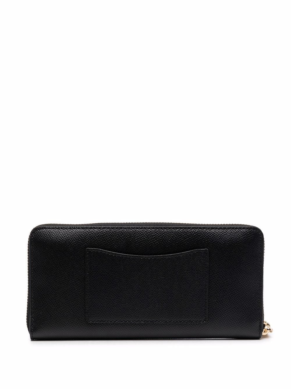 PEBBLED LEATHER JET SET CONTINENTAL WALLET WITH ZIP