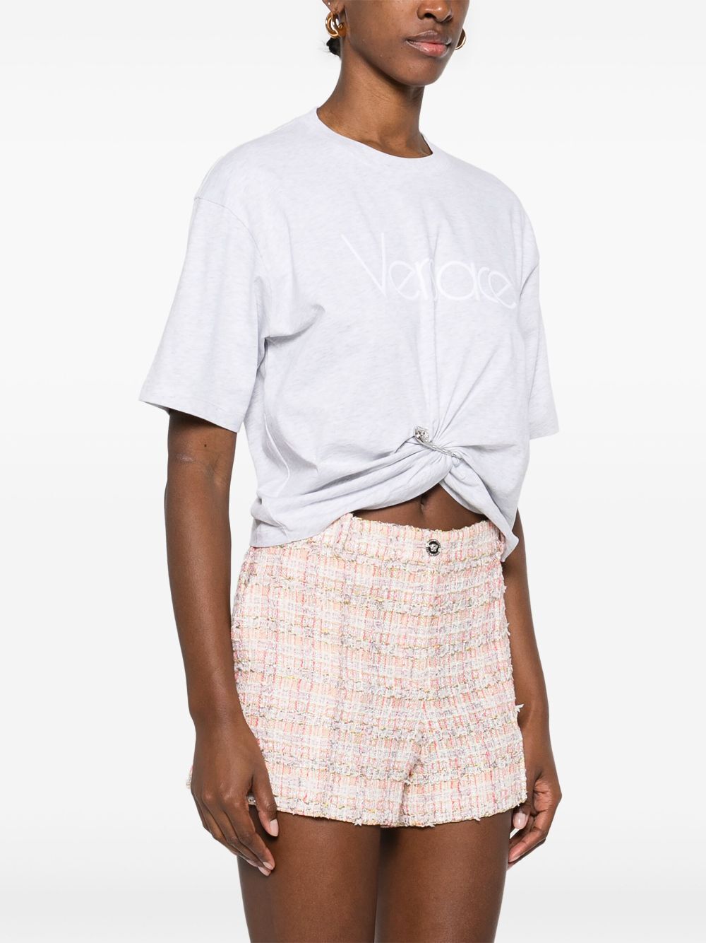 SAFETY PIN CROPPED T-SHIRT