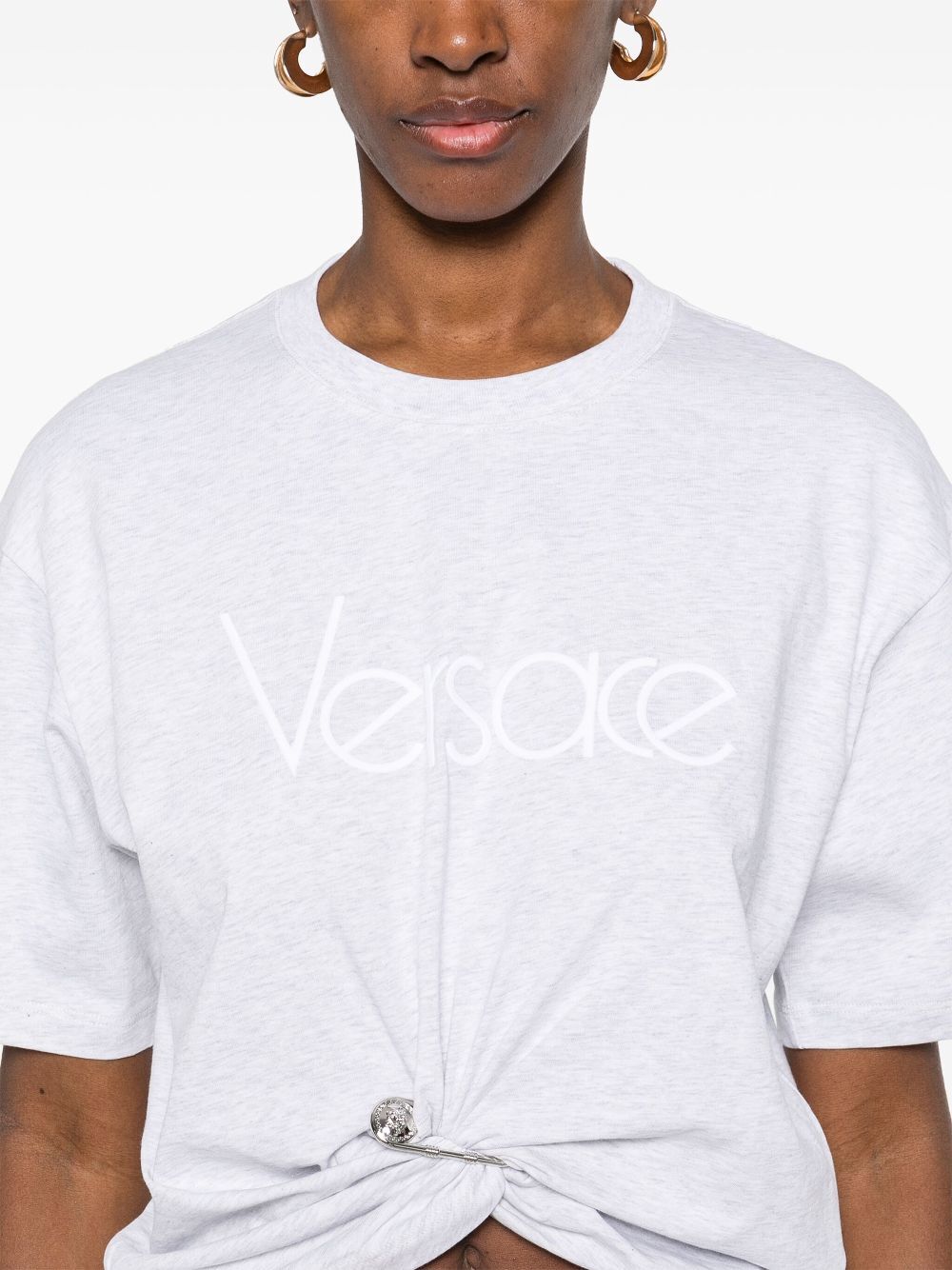 SAFETY PIN CROPPED T-SHIRT