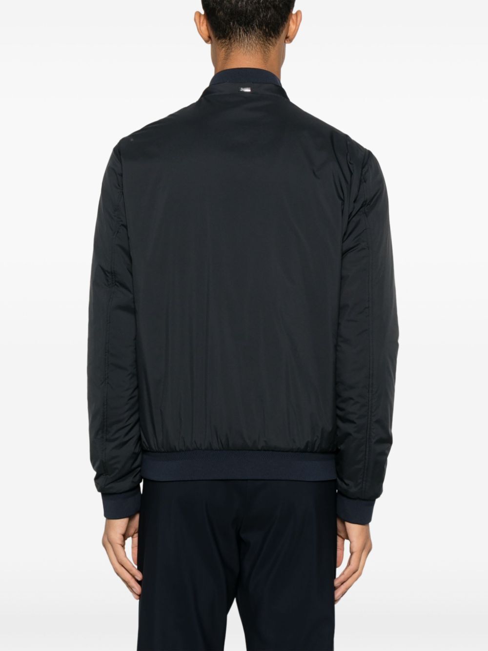 ECOAGE BAND-COLLAR BOMBER JACKET