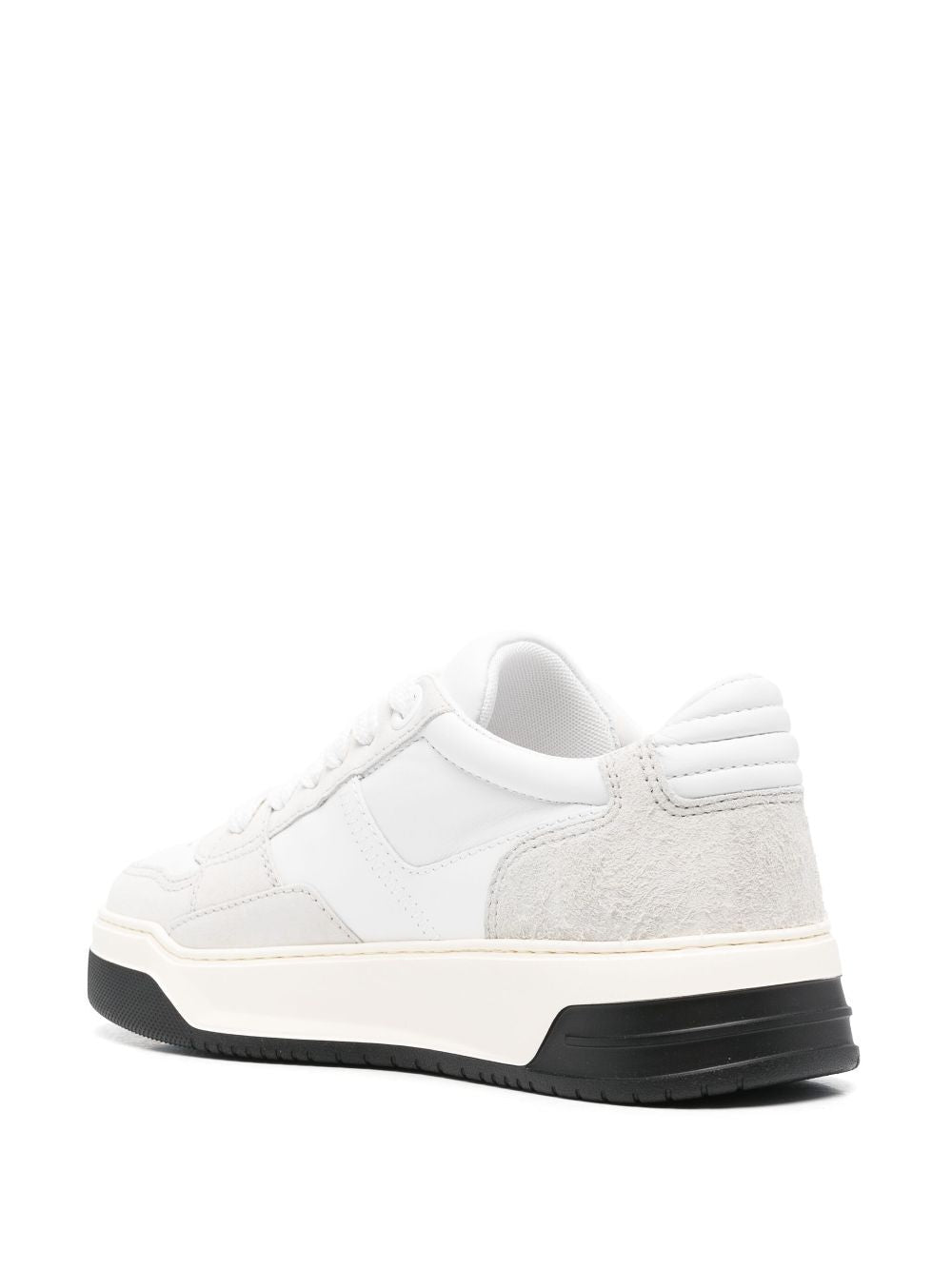 CHAMALLOW SUEDE AND NAPPA TWO-TONE SNEAKERS