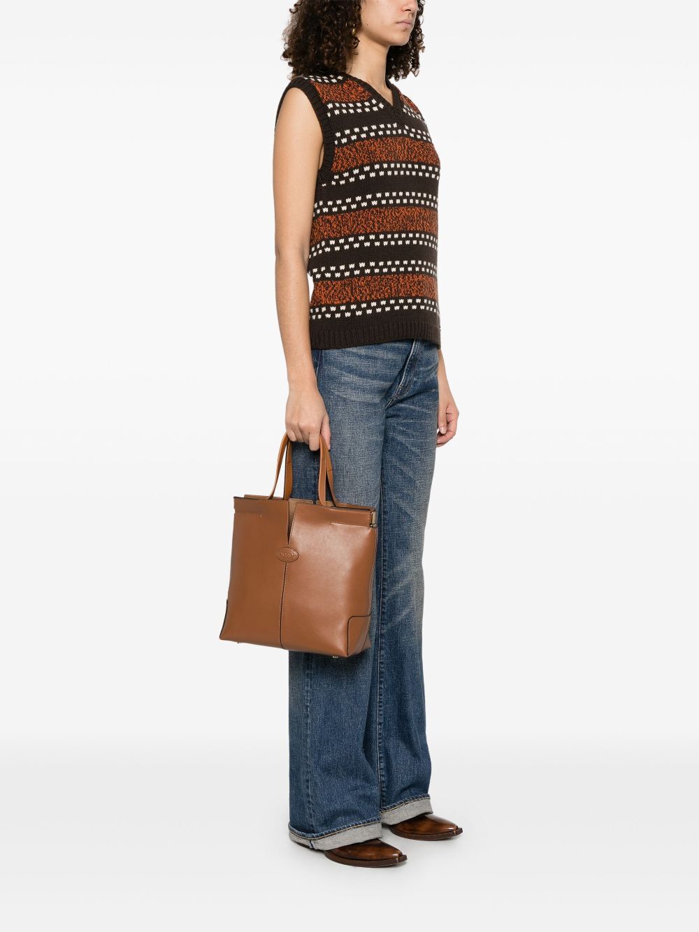 DI BAG FOLIO SMALL LEATHER BAG