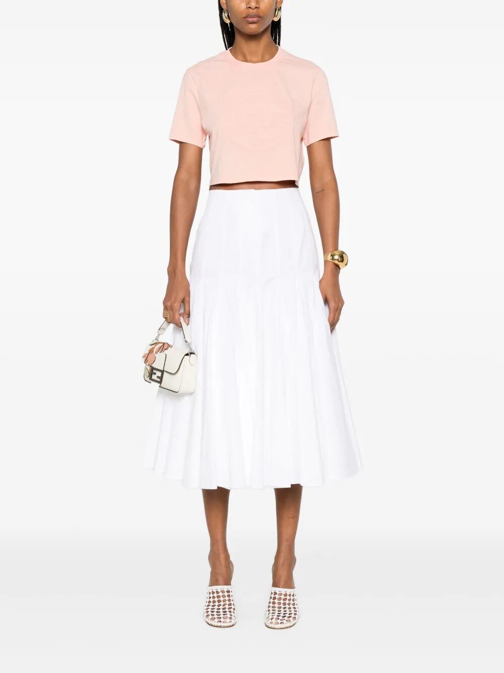 3D FENDI ROMA CROPPED T-SHIRT