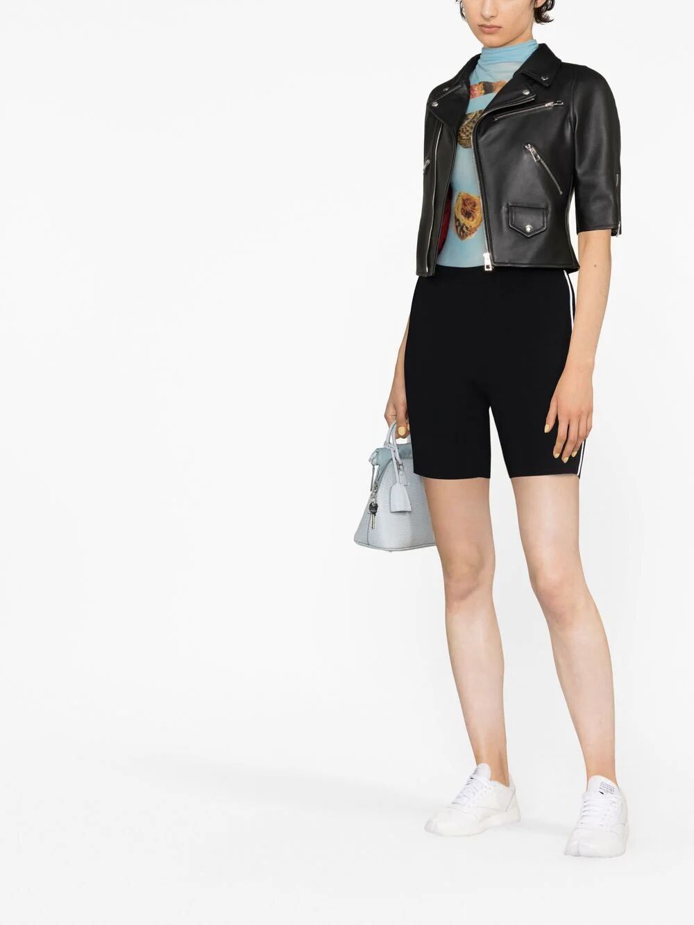 GIACCA BIKER CROP