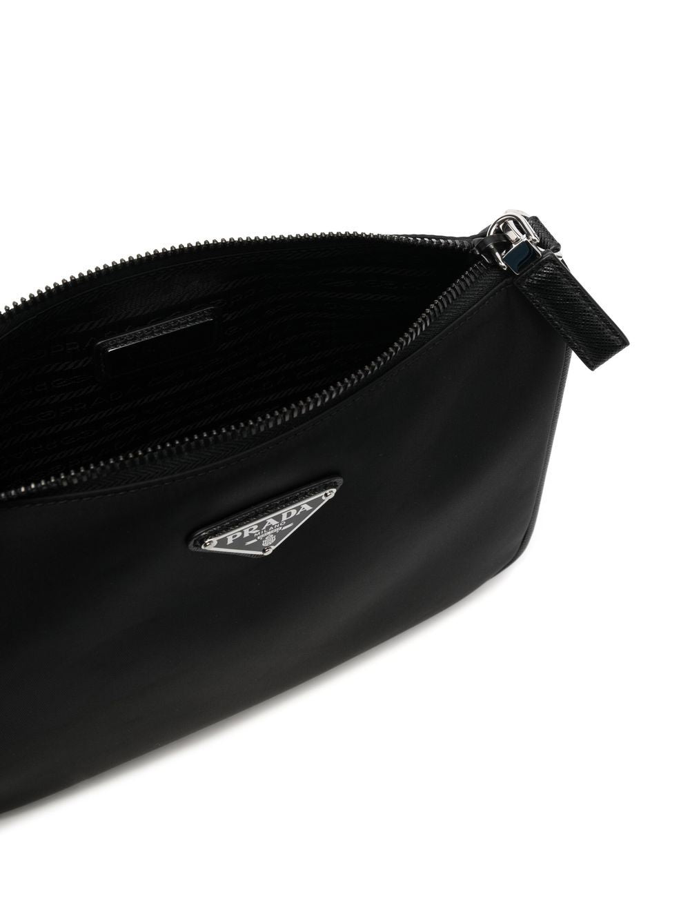 RE-NYLON AND SAFFIANO LEATHER SHOULDER BAG