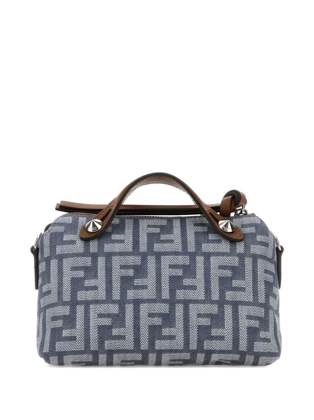 BY THE WAY SOFT MINI DENIM-EFFECT FF JACQUARD BAG
