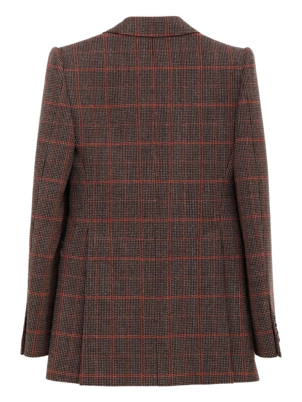 CHECK WOOL TAILORED JACKET