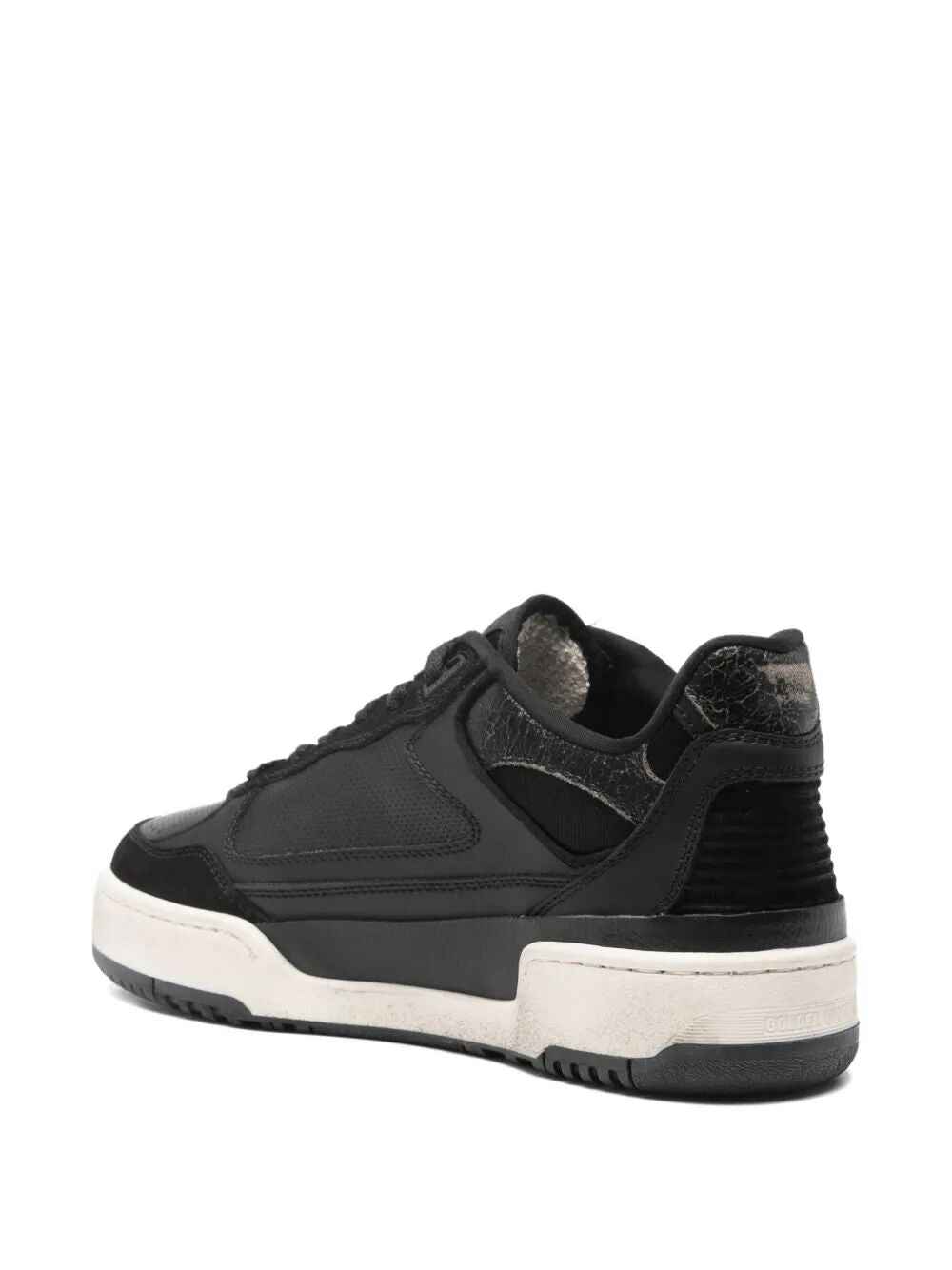 FORTY2 LEATHER SNEAKERS WITH SUEDE INSERTS