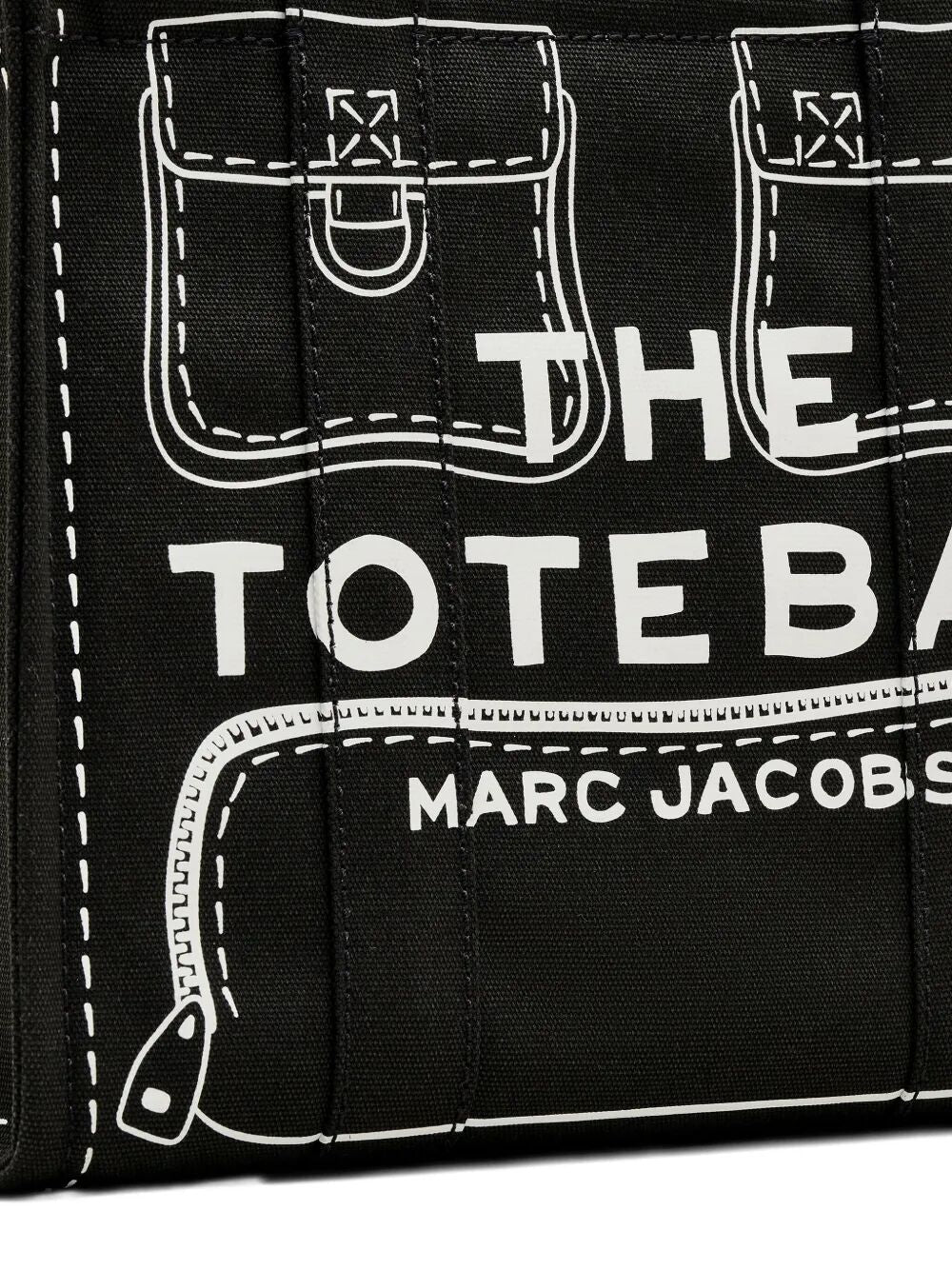 THE TROMPE L`OEIL CARGO CANVAS MEDIUM TOTE BAG