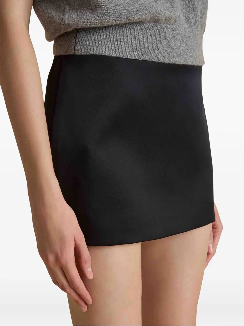 JETT WOOL AND SILK MINISKIRT